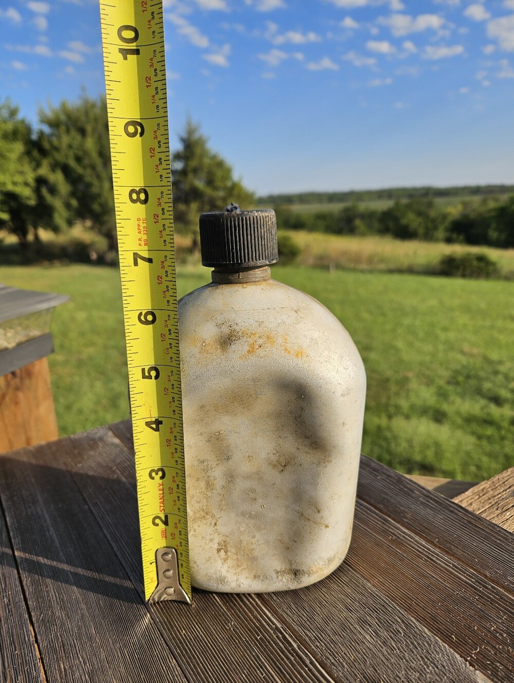 Vintage 1954 US Army Military Aluminum Canteen Korean War Era Plastic Cap GI - Picture 6 of 10